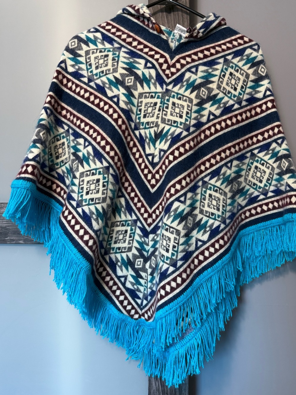 Hooded poncho